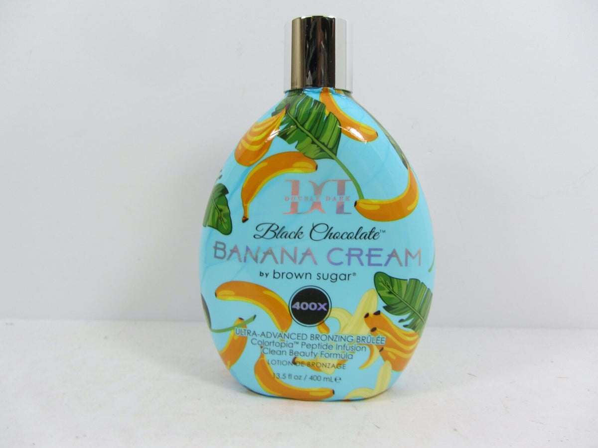 Black Chocolate Banana Cream Tanning Lotion 400X Bronzer 13.5 oz for All Skin Types