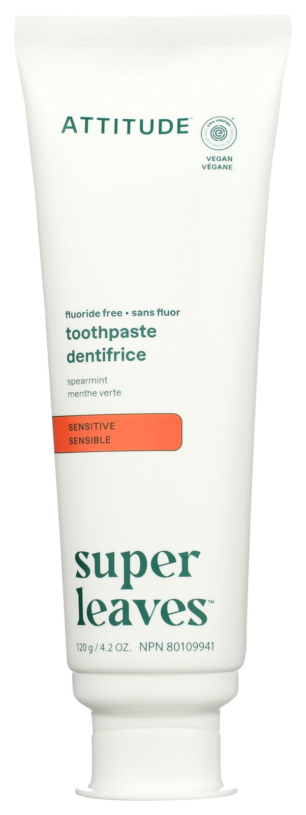 Sensitive Fluoride-Free Toothpaste 3 Pack - Natural Leaves Extracts