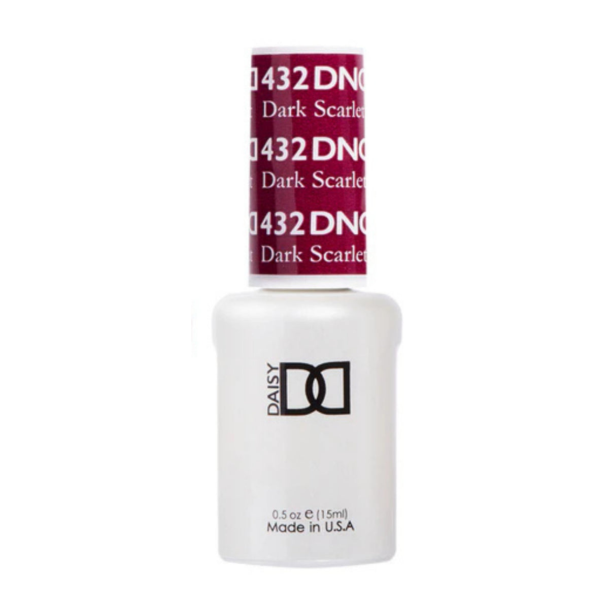 DND Gel Polish UV/LED Dark Scarlet 432 - Long-Lasting Nail Color