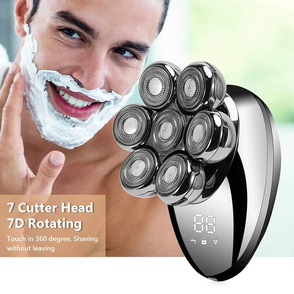 Electric Head Shaver for Bald Men 5-in-1 Cordless Razor Wet & Dry Grooming