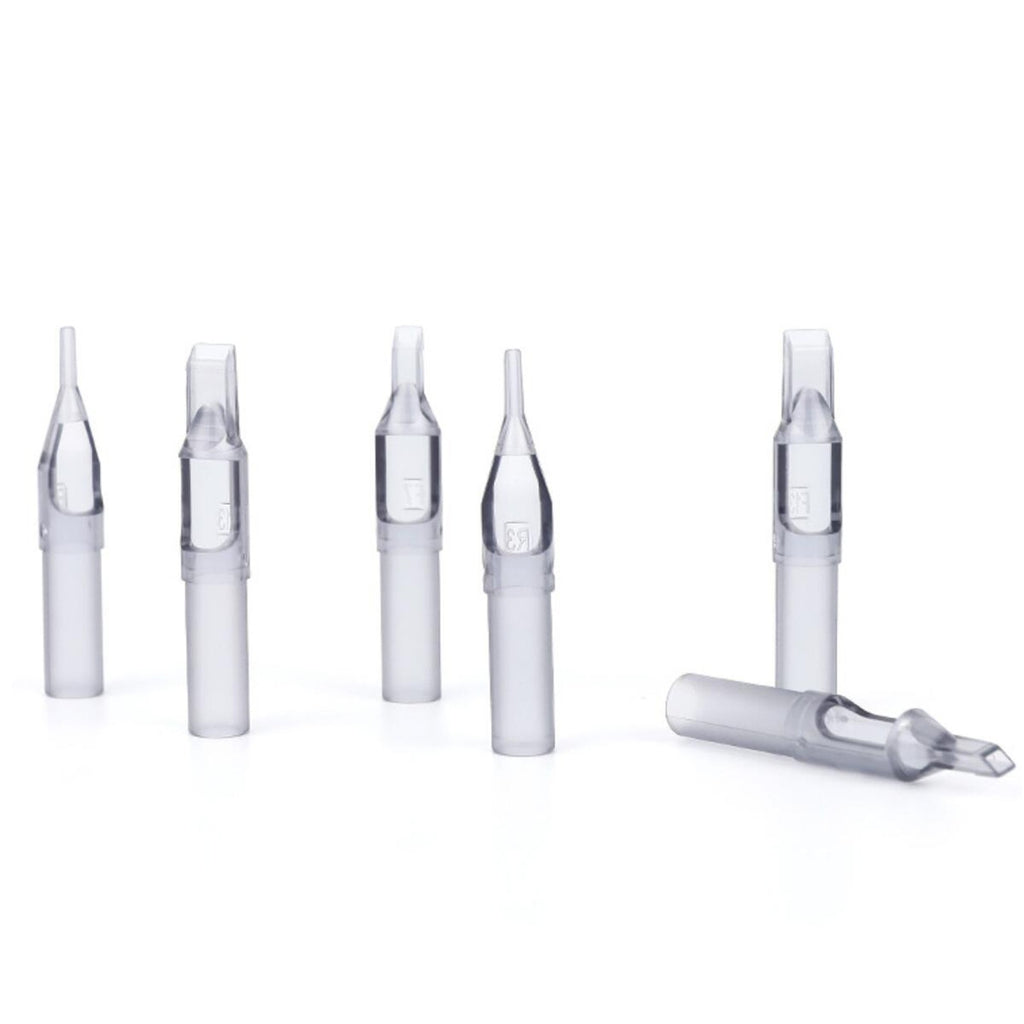 Disposable Tattoo Nozzle Tips Set 100 Pcs – Round, Flat & Diamond Tips, Sterile