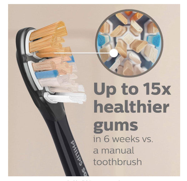 Philips Sonicare All-in-One Black Replacement Toothbrush Heads 2 Pack