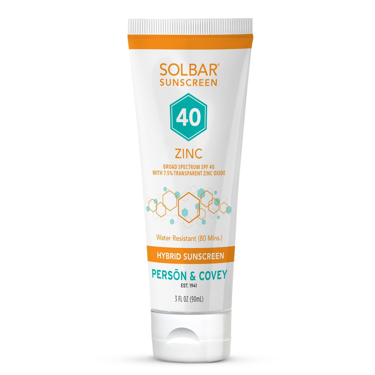SPF 40 Zinc Hybrid Sunscreen - Transparent, Water-Resistant Travel Size