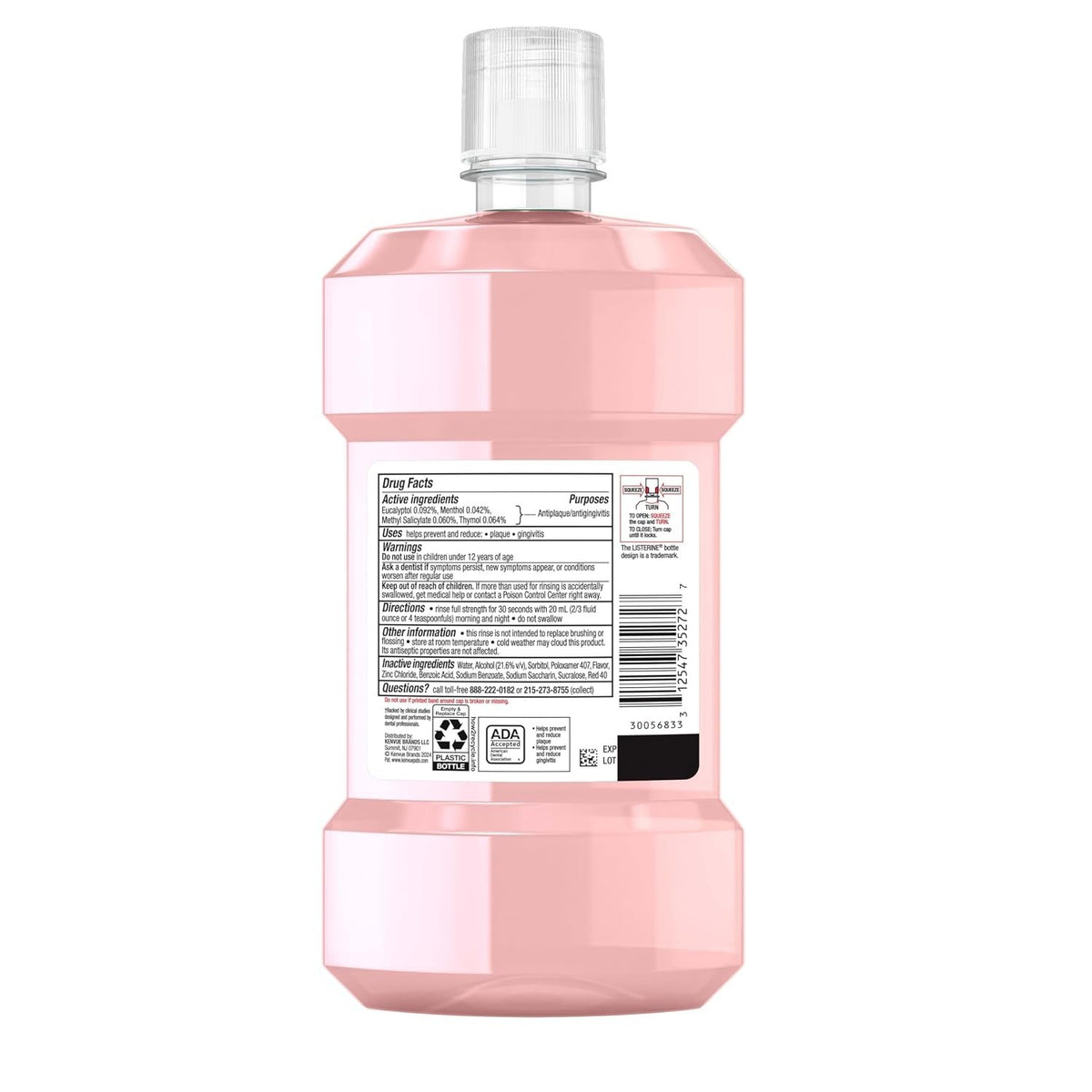 Gum Health Mouthwash - Antiseptic Oral Rinse for Gingivitis & Plaque - 500 mL