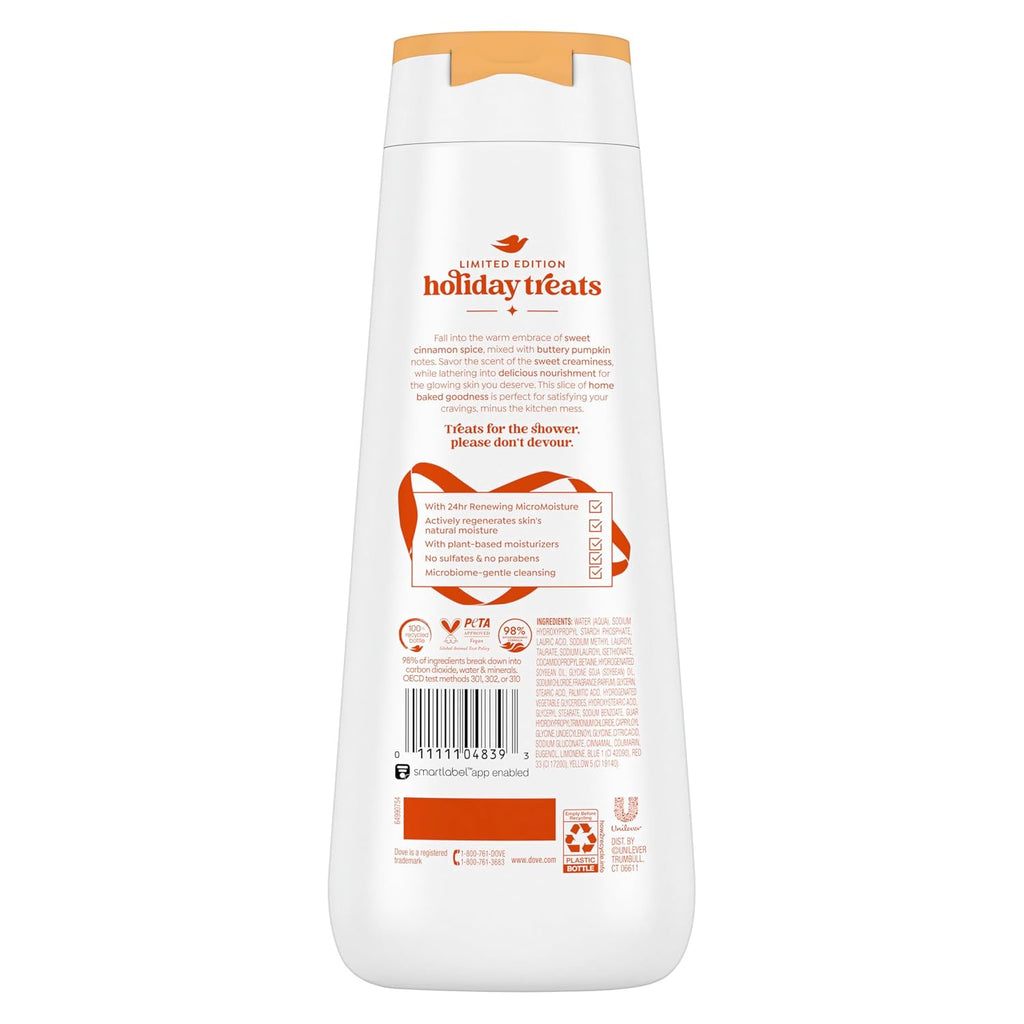 Dove Cinnamon Pumpkin Pie Body Wash - Limited Edition 20 fl oz