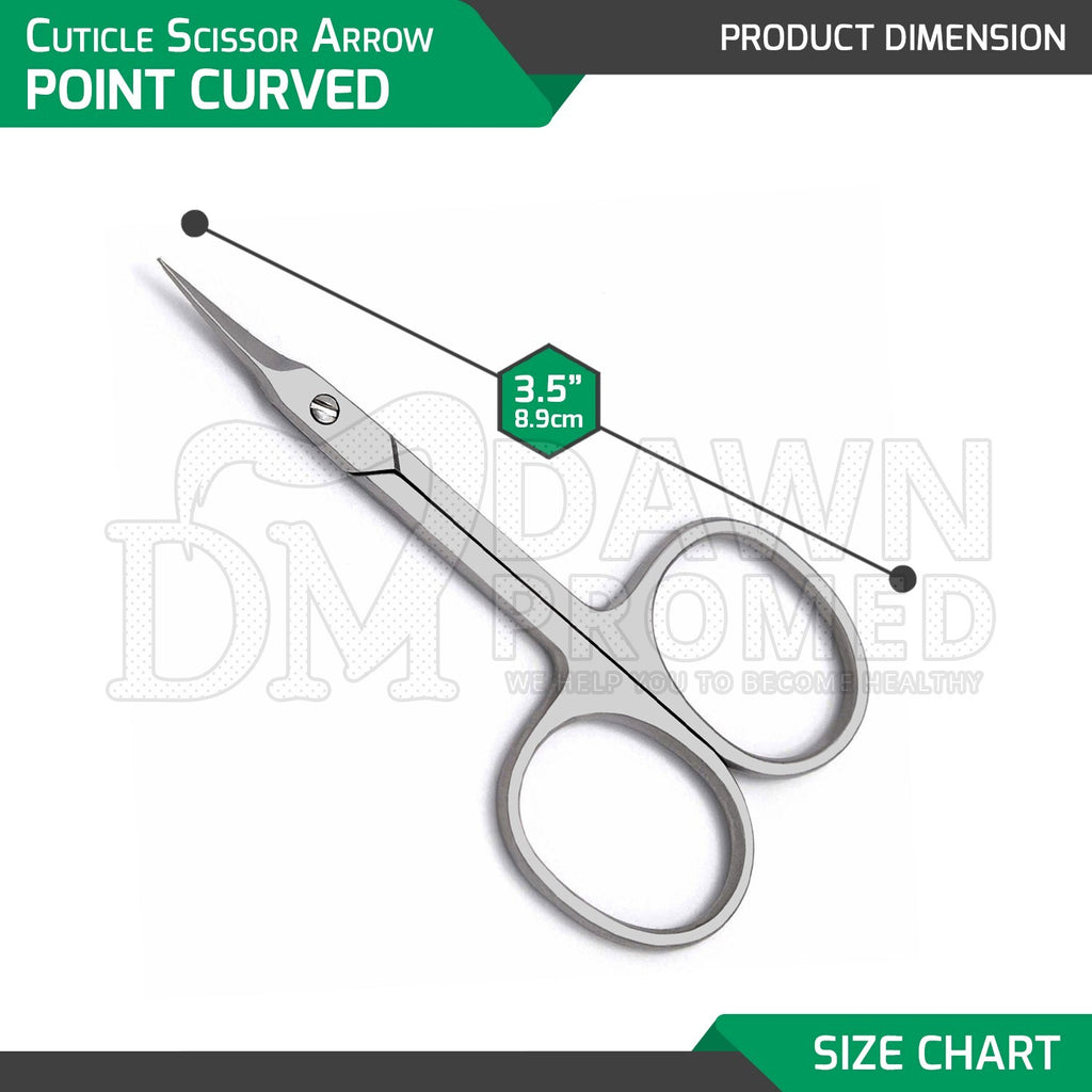 Curved Cuticle Scissors 3.5 Inch Super Sharp Nail & Pedicure Tool