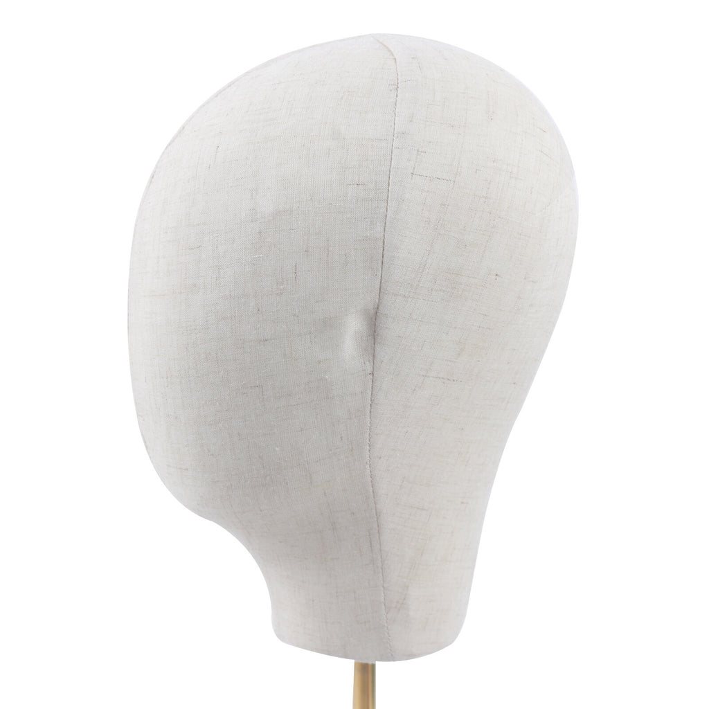 Adjustable Wig Mannequin Head Display Stand for Hats & Wigs - Gold