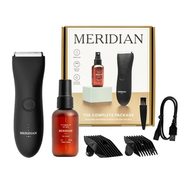 Waterproof Rechargeable Body Grooming Kit with Trimmer & Accessories