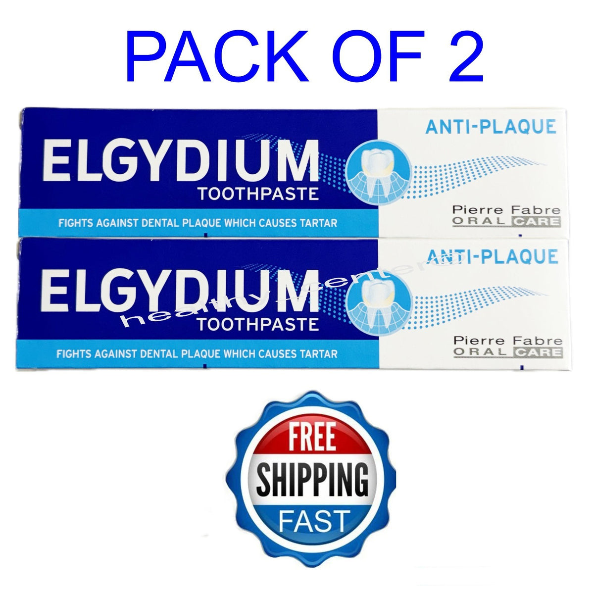 Pack of 2 Anti-Plaque Toothpaste 75ml - Prevent Tartar & Gum Issues