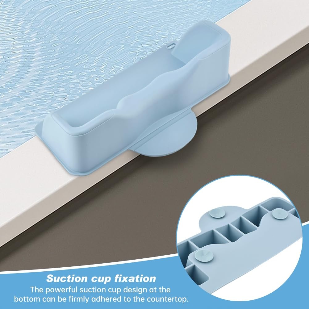 Portable Hair Washing Station Set Blue Shampoo Bowl for Sink