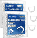Dental Floss Refills Compatible with Listerine Ultraclean Access Flosser – 160 Count