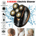 5-in-1 Rotary Electric Shaver for Bald Head Beard Hair Trimming Waterproof