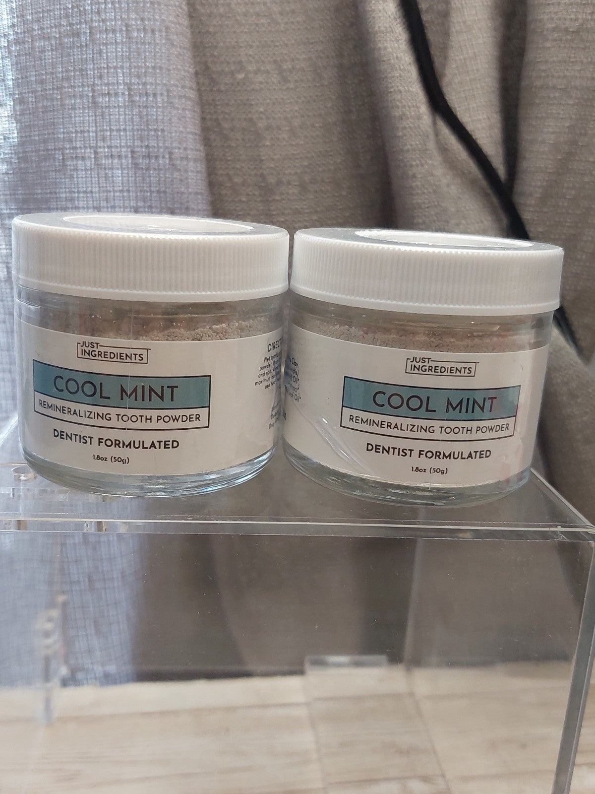 Remineralizing Tooth Powder with Cool Mint - 2 Pack, 1.8oz/50g