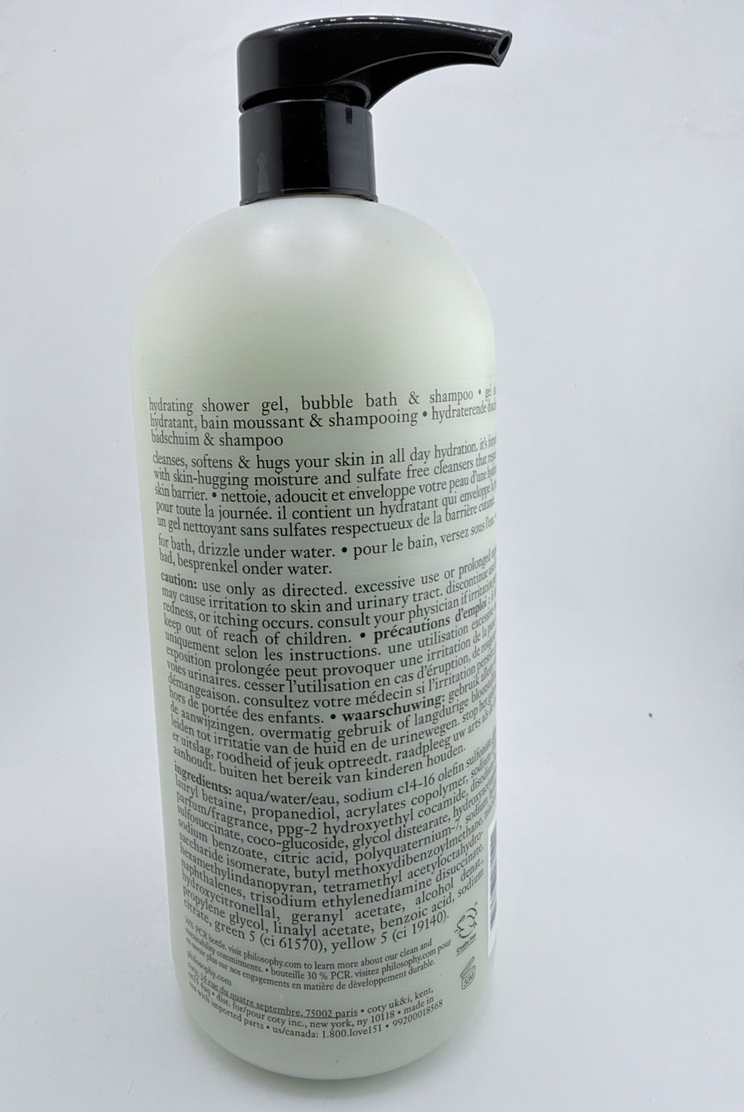Philosophy Snow Globe 3-in-1 Shampoo Shower Gel & Bubble Bath 32 Oz