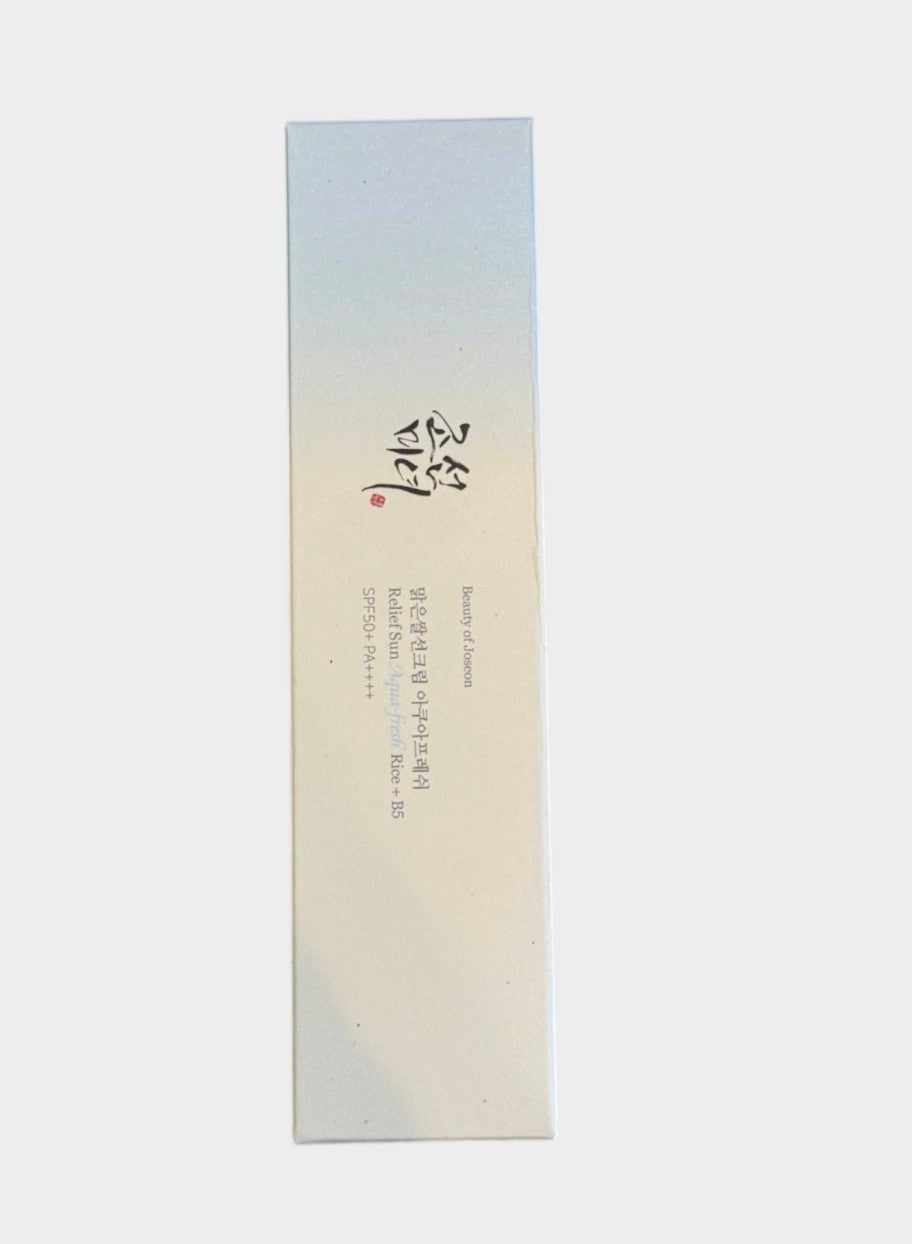 Beauty of Joseon Relief Sun Aqua Fresh Rice B5 Korean Skincare SPF 50+ - New
