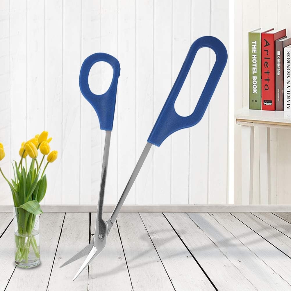 2-Pack Ergonomic Long Handle Toenail Scissors for Seniors & Grooming