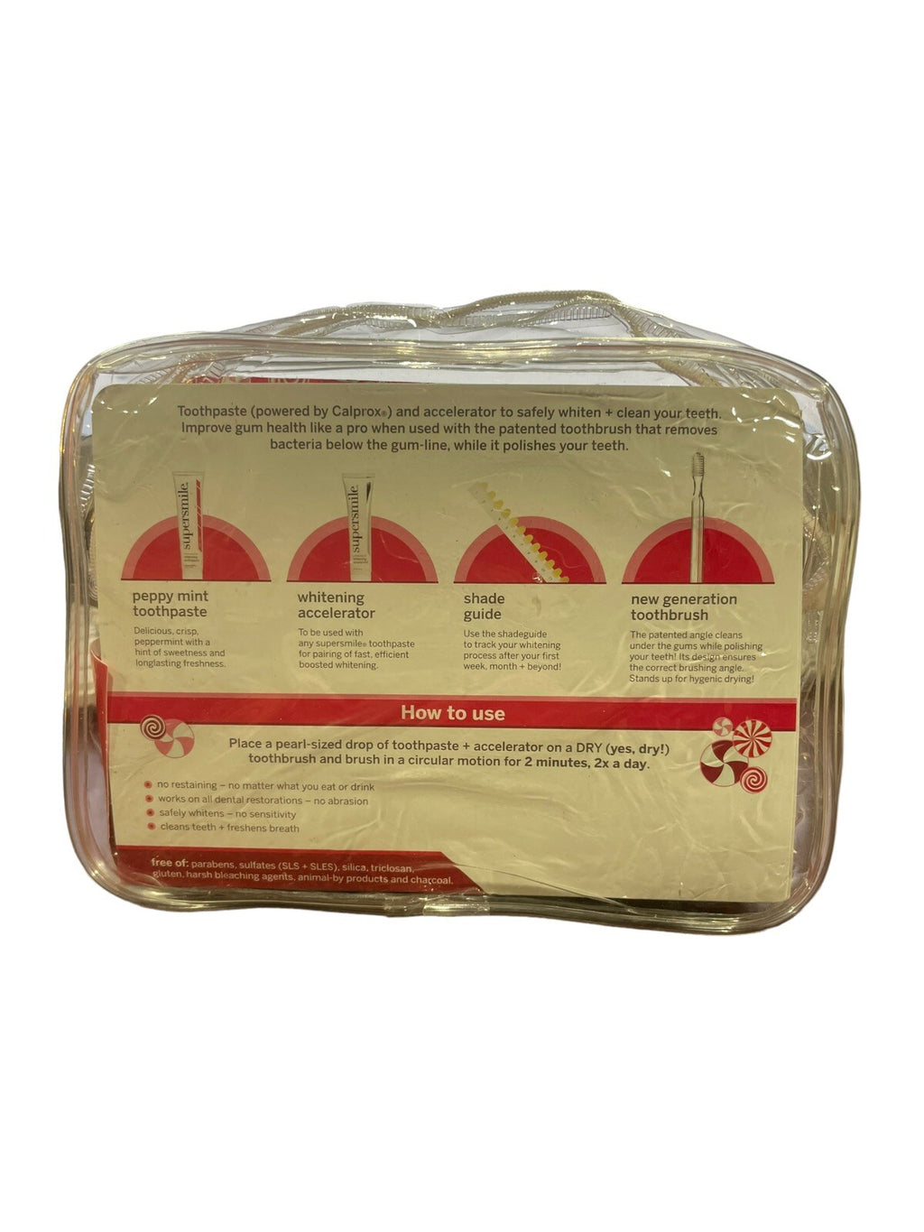 Kit with Peppy Mint Flavor - 5 Piece Starter Set for Bright Smile