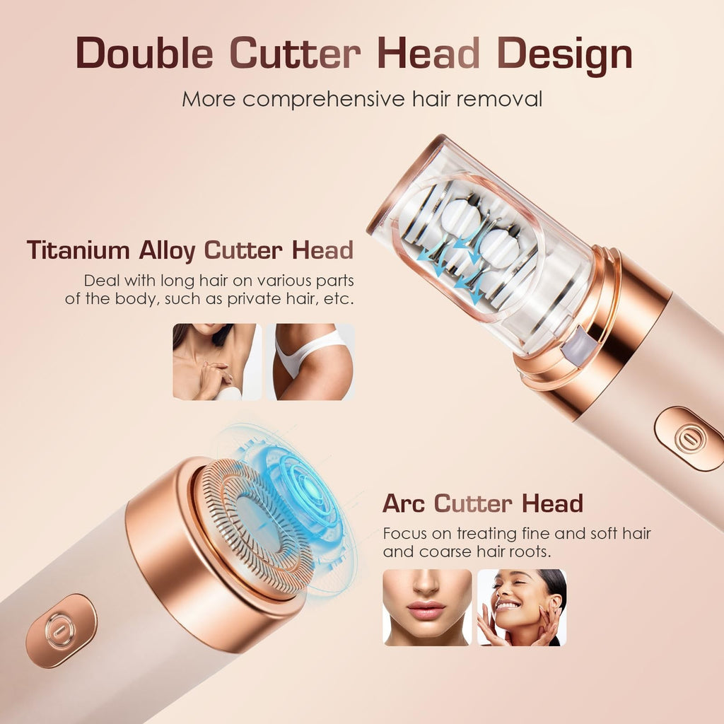 Women’s Portable Facial Hair Remover Epilator - Gentle, Waterproof, Rechargeable