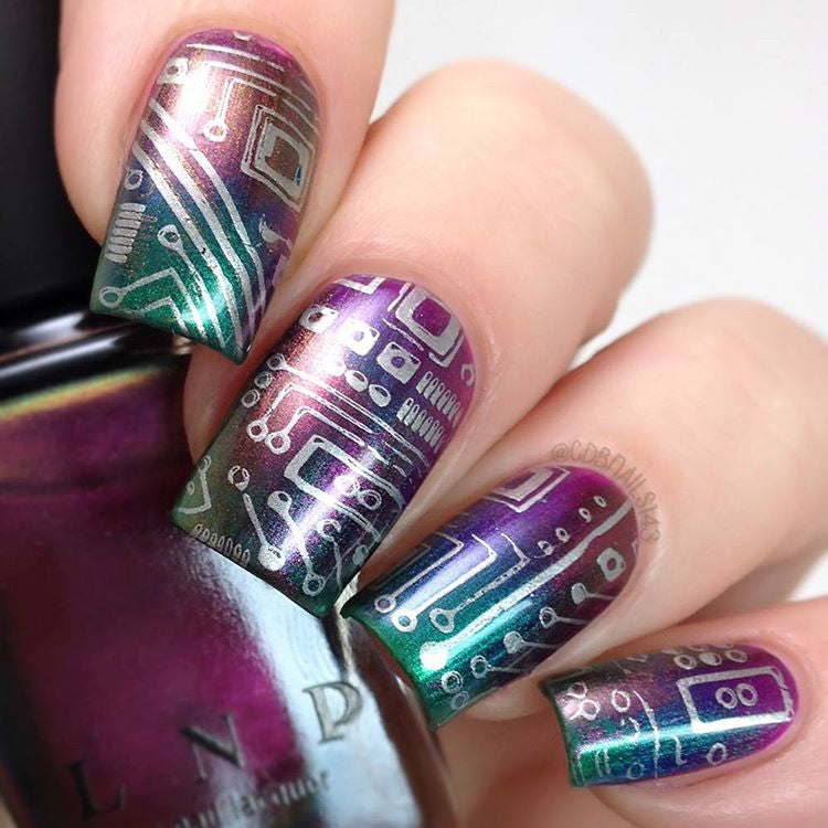 Nail Art Stamping Plates Set - Reusable Design Image Sheets for DIY Manicure
