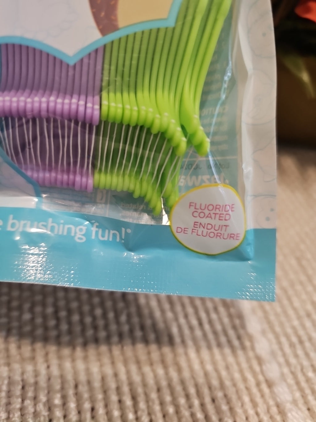 Kids Flossers with Squishmallow Design - Mint Flavored 45 Count - Fun Oral Care