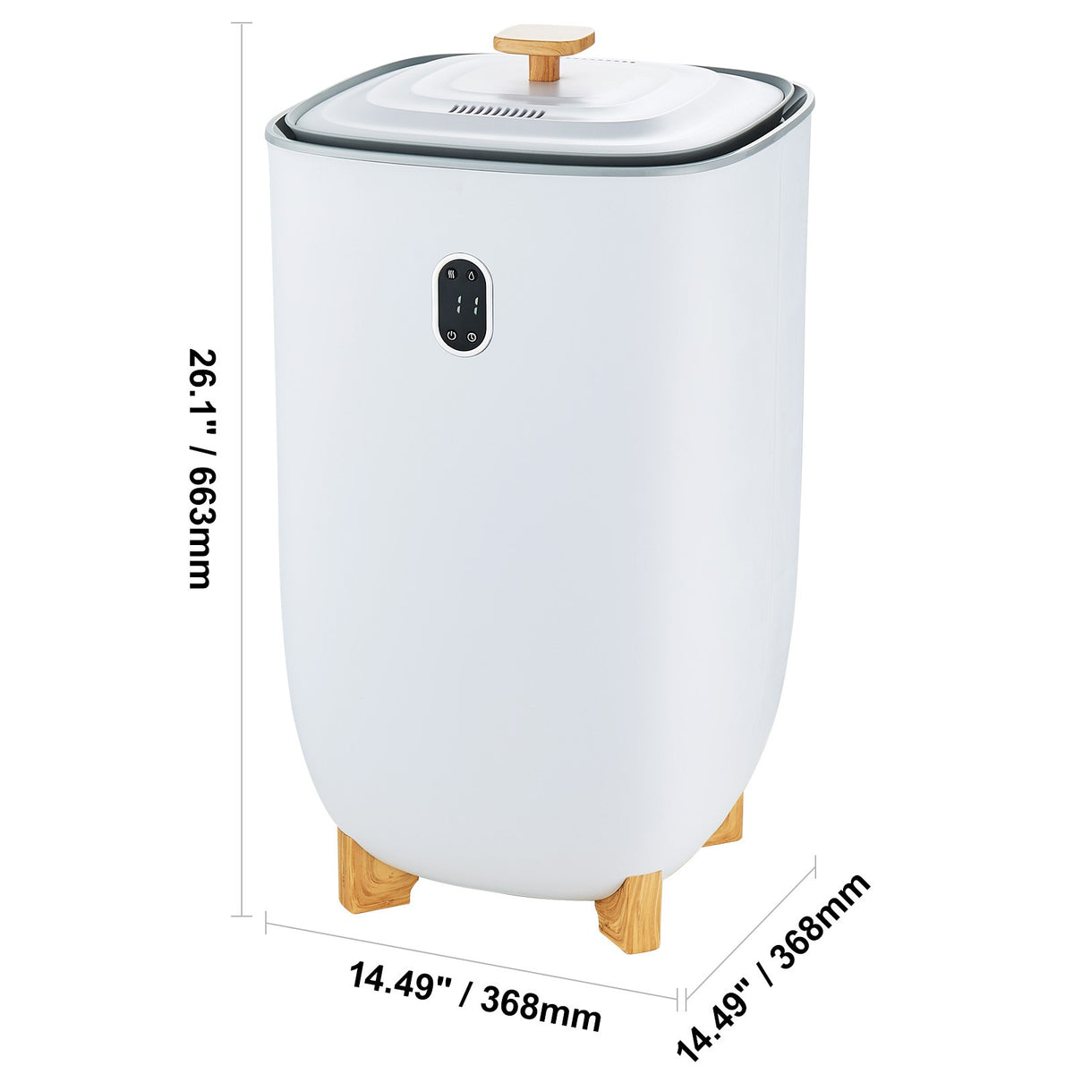 Large Towel Warmer Bucket 35L with LED Screen and Drying Function