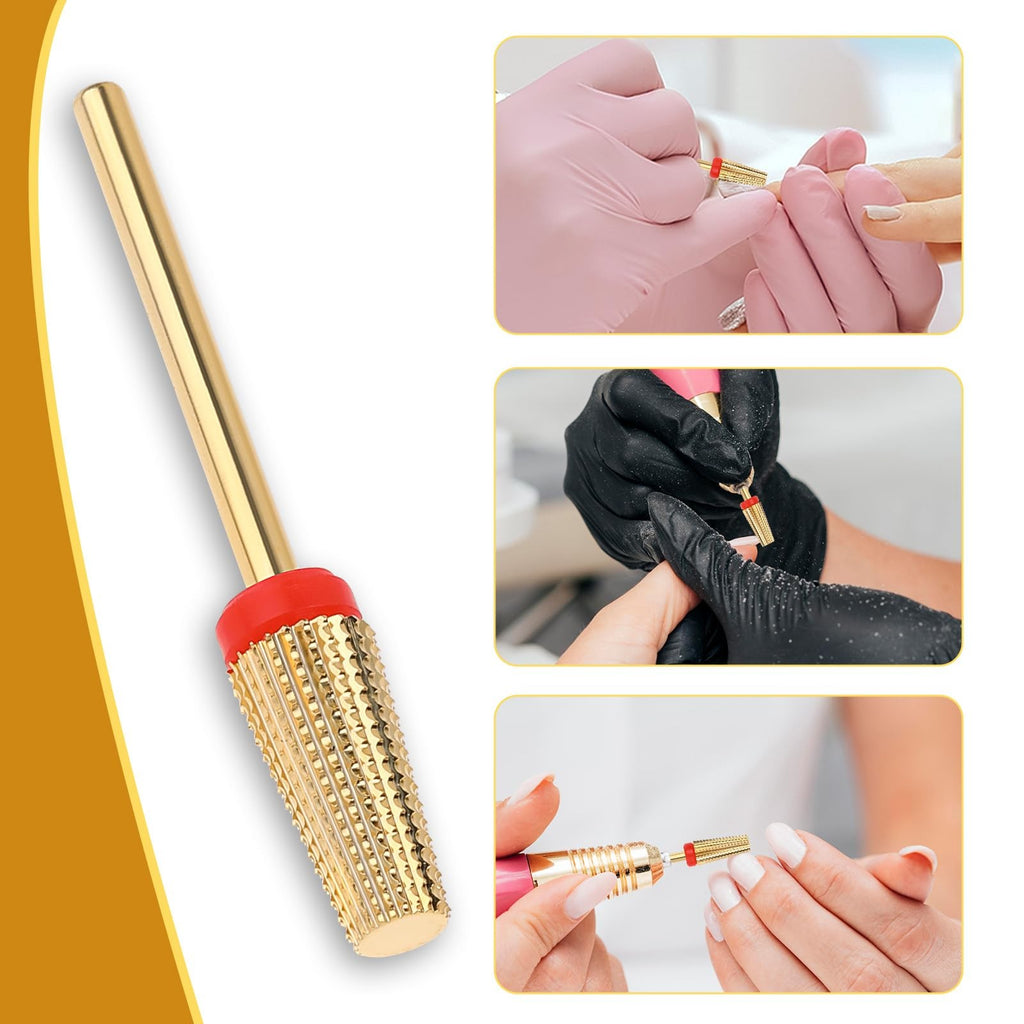 5-in-1 Nail Drill Bits Carbide Tungsten Professional Manicure Tool