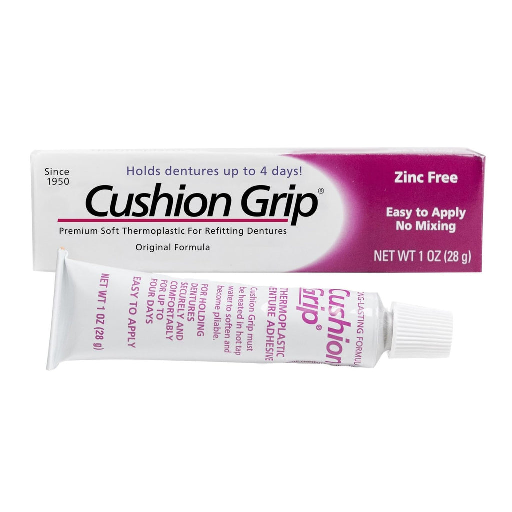 Thermoplastic Denture Refit & Tightening Material 1 Oz - Soft, Waterproof, Zinc-Free