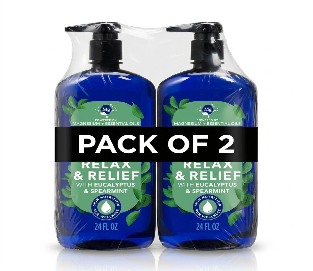 Dr Teal's Relax & Relief Body Wash with Eucalyptus & Spearmint - 24 Fl Oz, 2 Pack