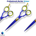 Professional Hair Cutting Scissors - Sky Blue Stainless Steel Salon Shears