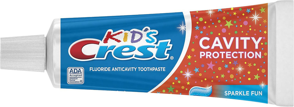 Kids Fluoride Cavity Protection Toothpaste Set - Sparkle Fun, 3-Pack, 13.8oz