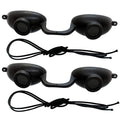 2 Pack UV Eye Protection Tanning Bed Goggles - Flexible, FDA Compliant