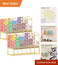 Wall Mounted Hair Color Storage Racks - Metal Organizers for Salon & Home