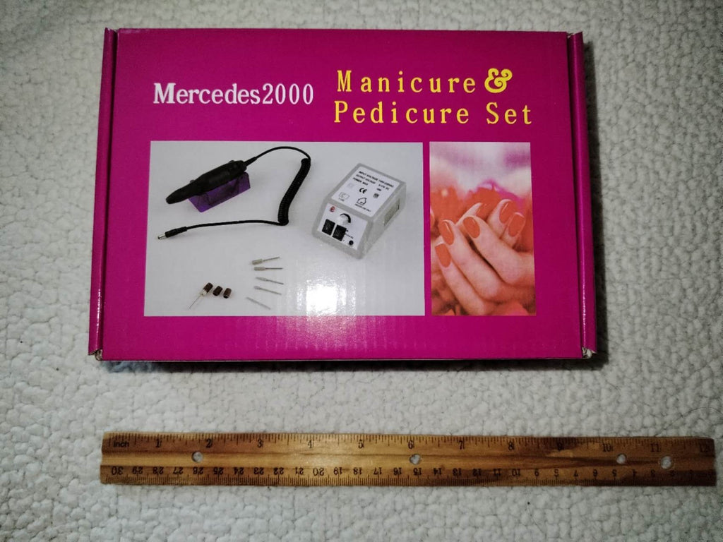 Electric Nail Drill Kit for Acrylic Nails, Manicure & Pedicure, Adjustable Speed