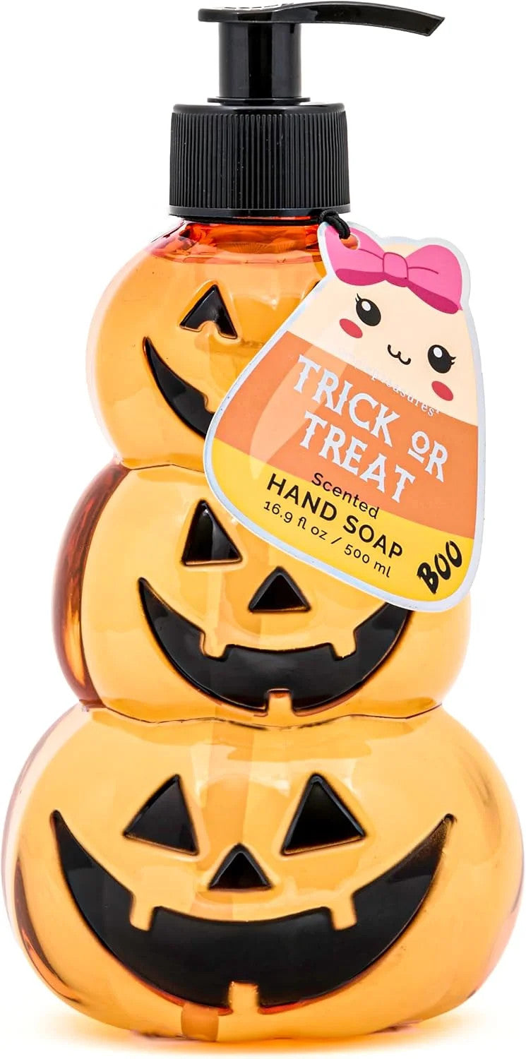 Halloween Soap Dispensers 3 Pack - Fall Cat Ghost Pumpkin Scented Hand Wash