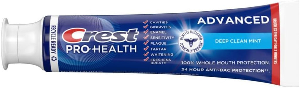 Crest Pro-Health Deep Clean Mint Toothpaste 5.1 oz Tube - Cavity & Gum Care