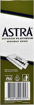 Double Edge Razor Blades - Astra Superior Platinum, 200 Pack