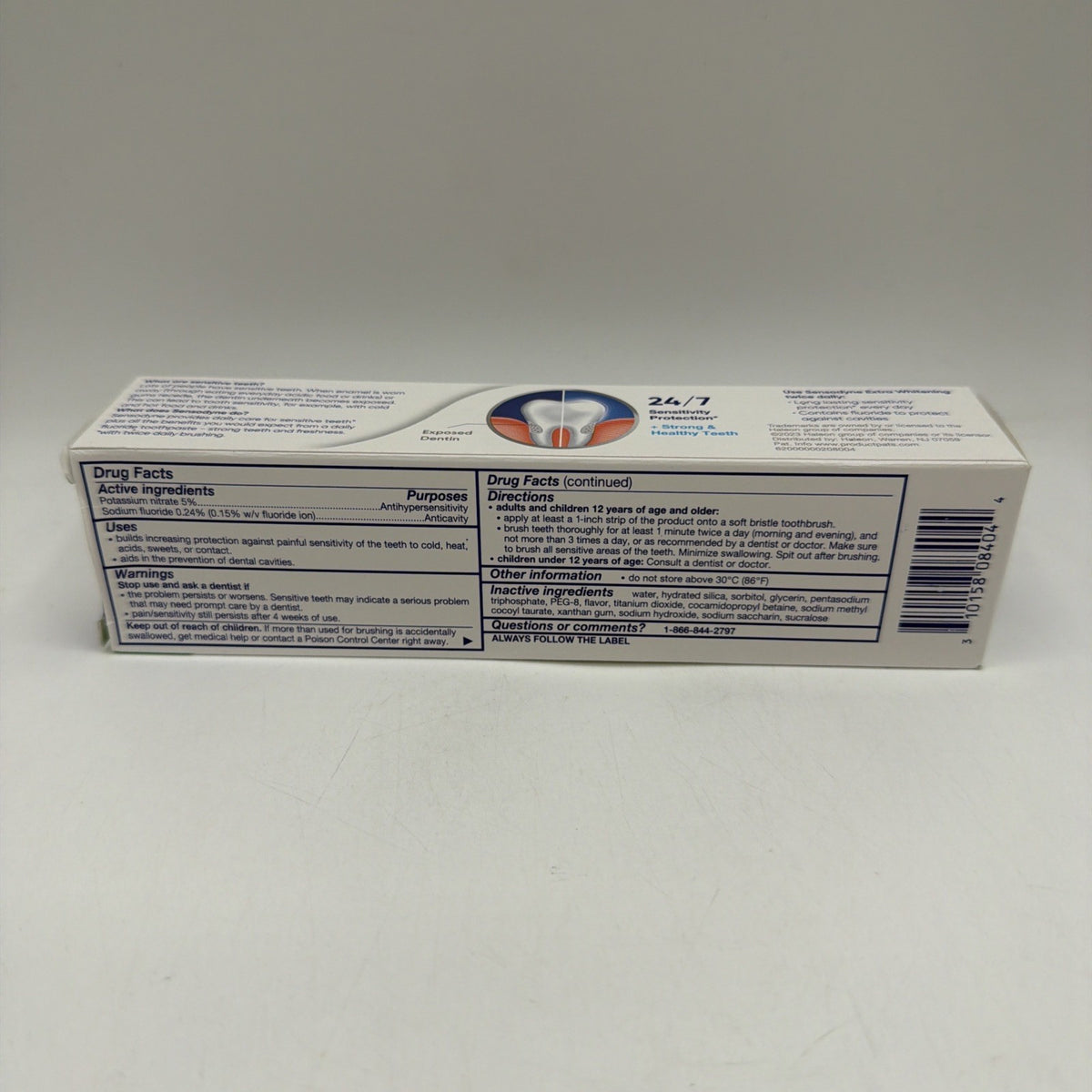 Sensodyne Extra Whitening Sensitive Teeth Toothpaste 4 oz 6 Pack