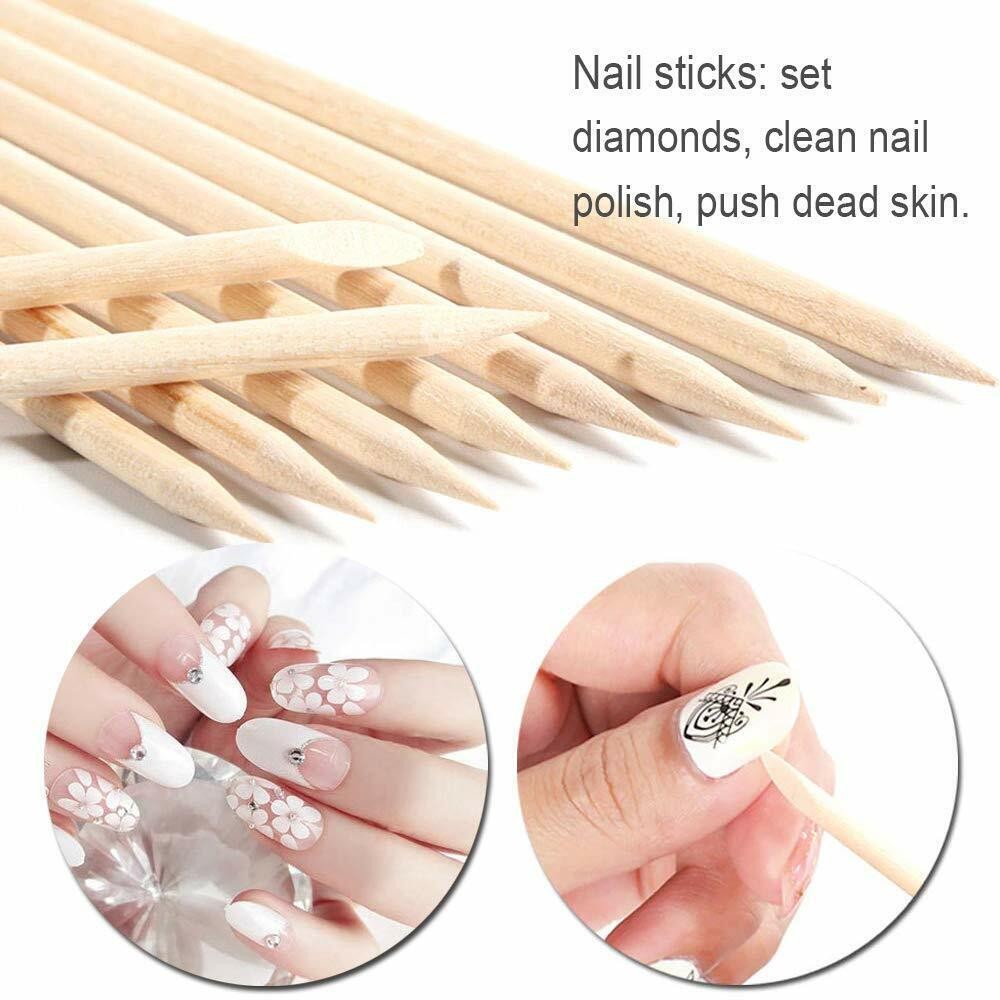 Beginner Acrylic Nail Kit with UV Gel & Glitter Powder for DIY Manicure