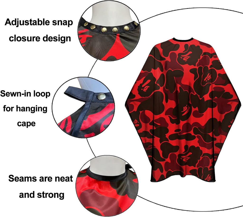Professional Hair Cutting Cape for Men Salon Waterproof with Snaps