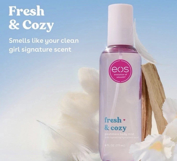 EOS Fresh and Cozy Hydrating Body Mist with Hyaluronic Acid - Natural Scent