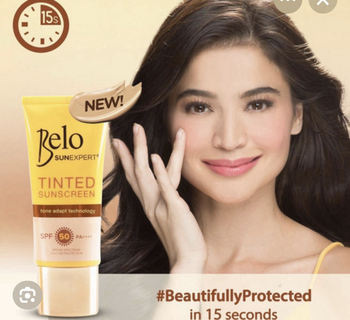 Tinted Sunscreen SPF 50 - Belo SunExpert 10mL Sun Protection