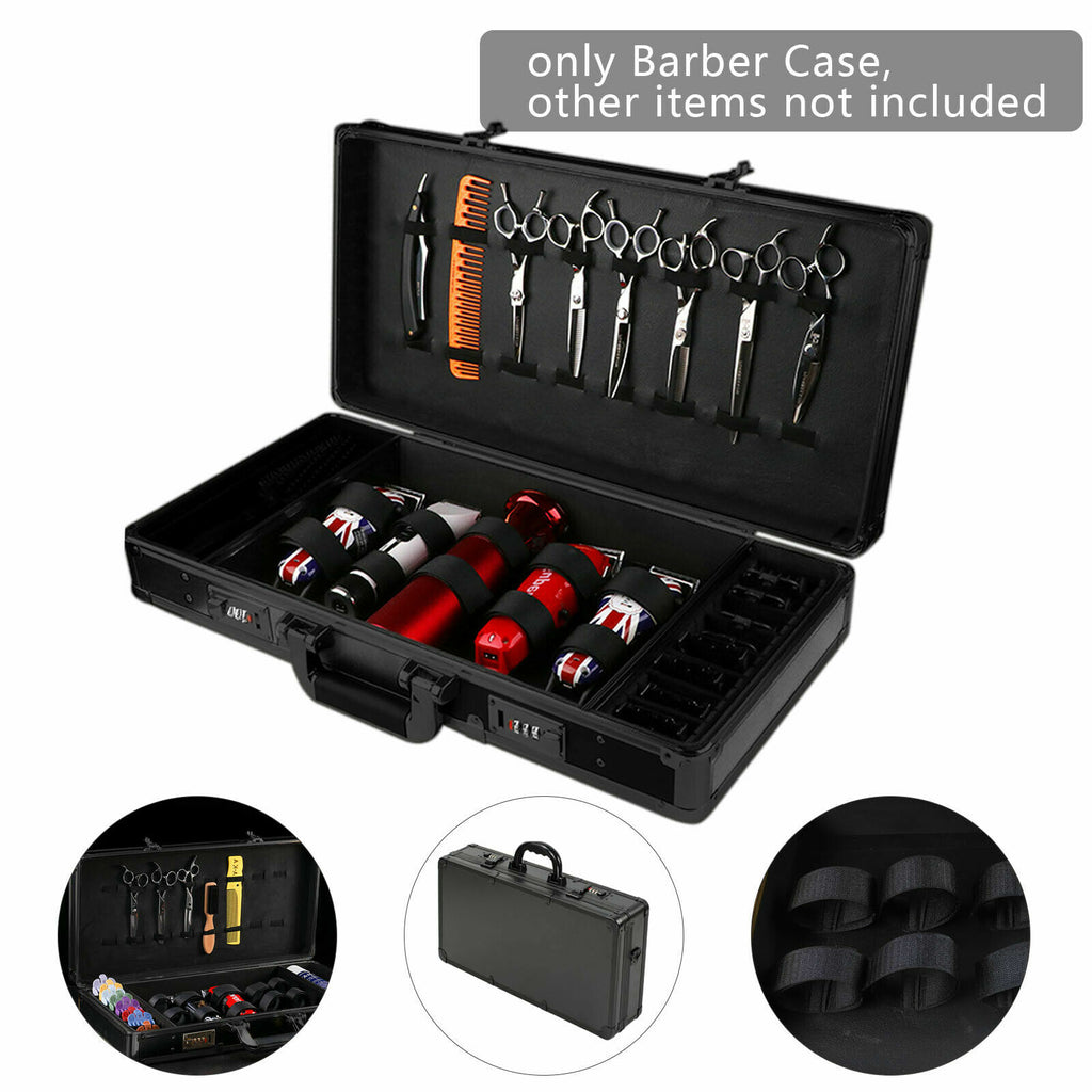Professional Barber Organizer Case for Clippers, Trimmers & Styling Tools