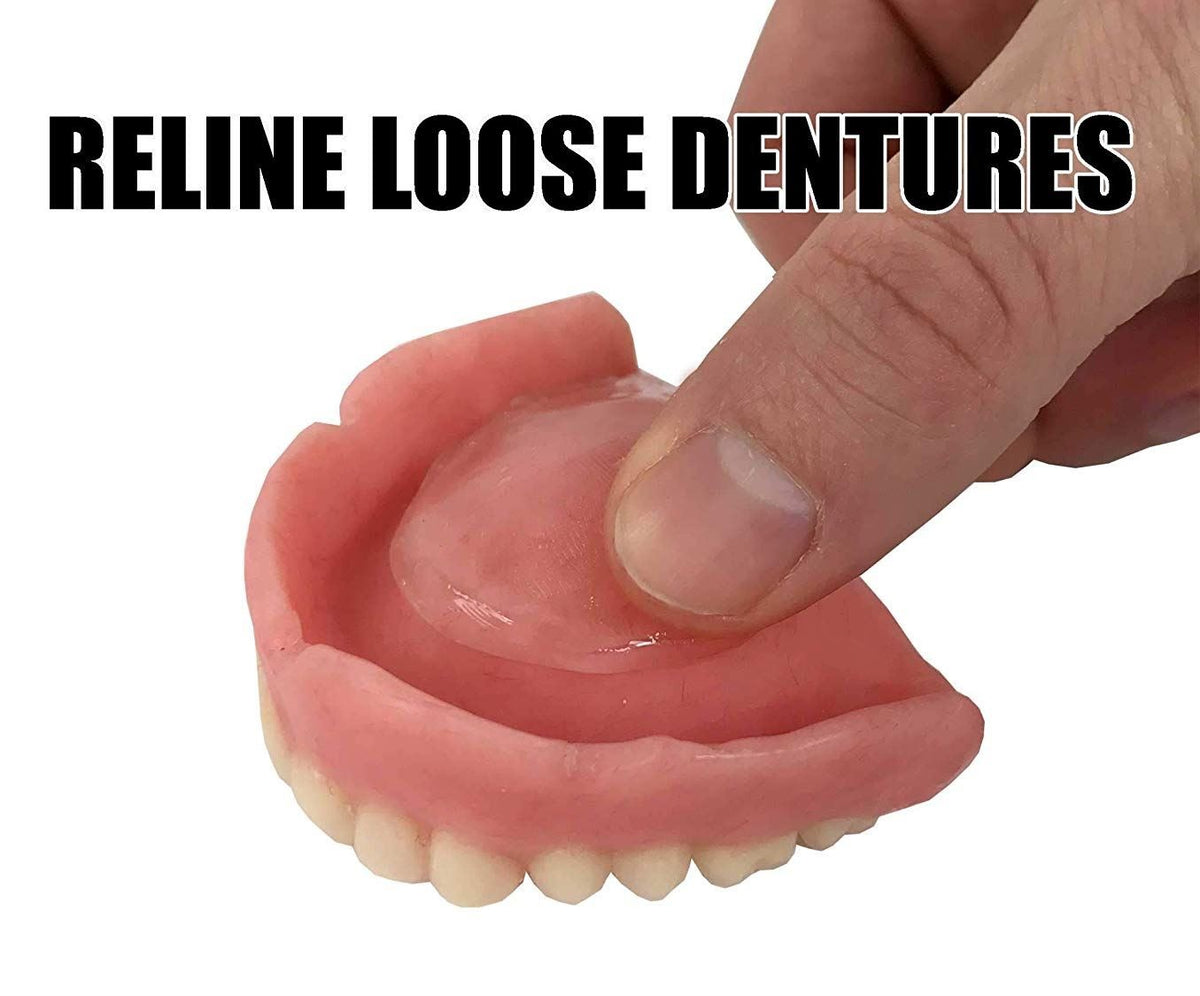 Denture Repair Kit - Crack Fix, Reline, Replace Missing Teeth at Home