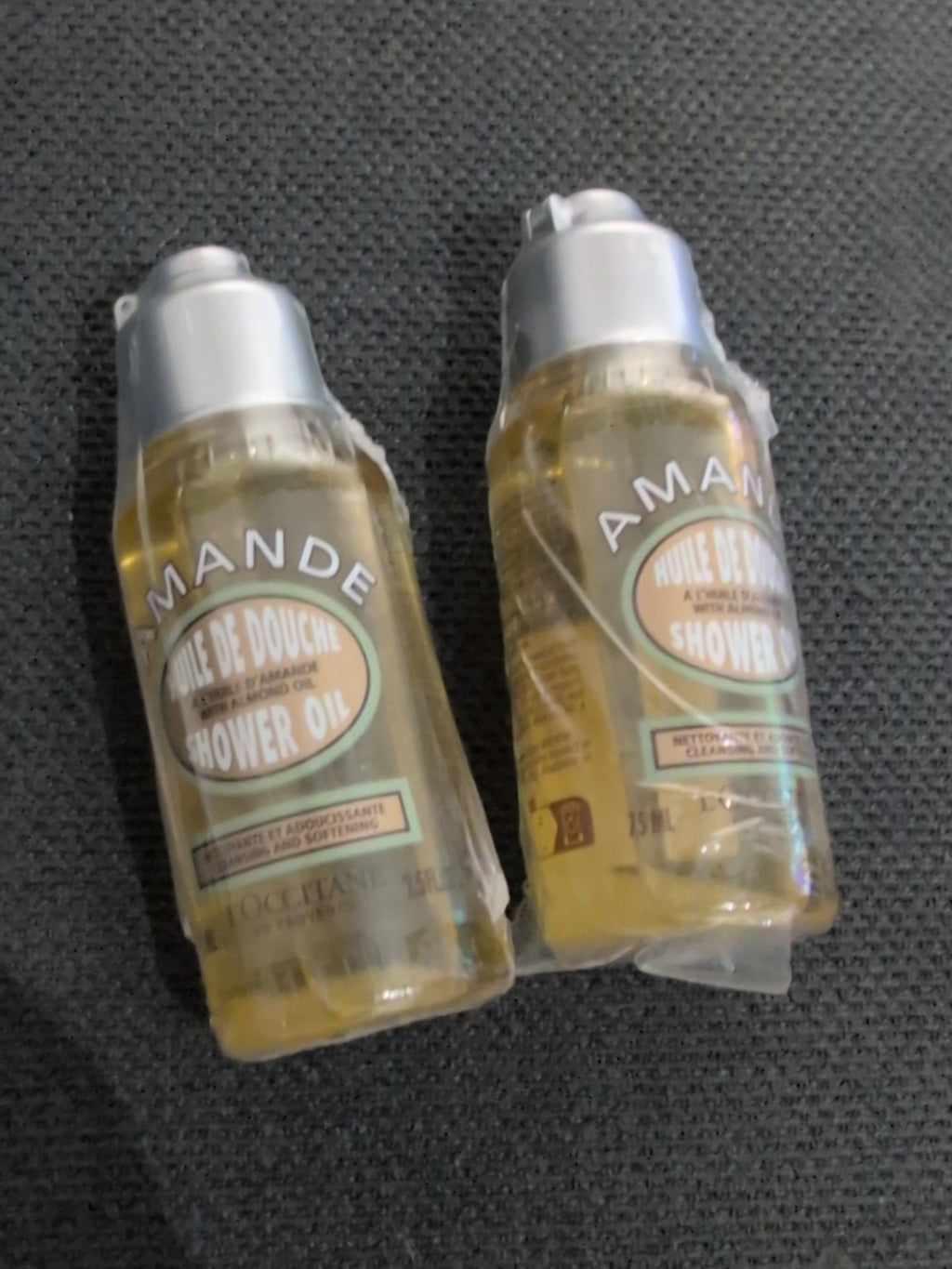 2-Pack Almond Shower Oil Travel Size - Moisturizing Body Wash