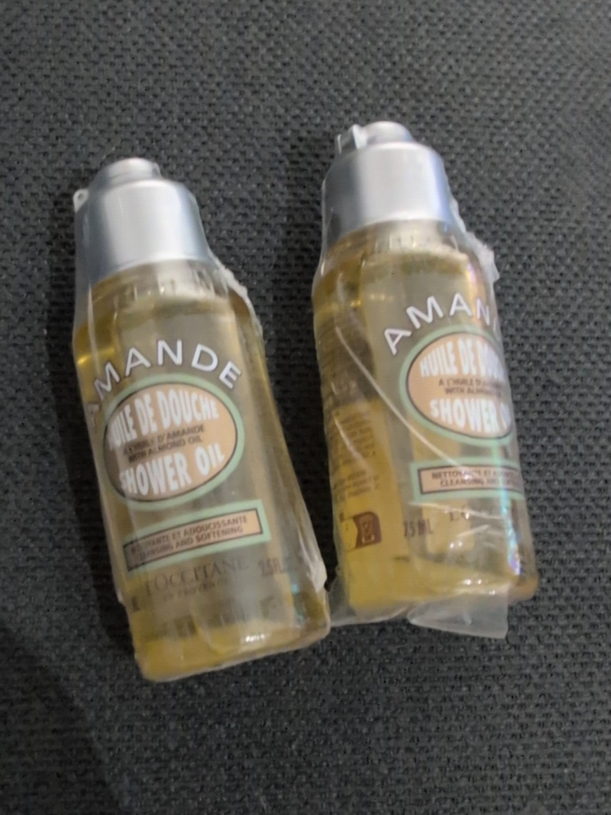2-Pack Almond Shower Oil Travel Size - Moisturizing Body Wash