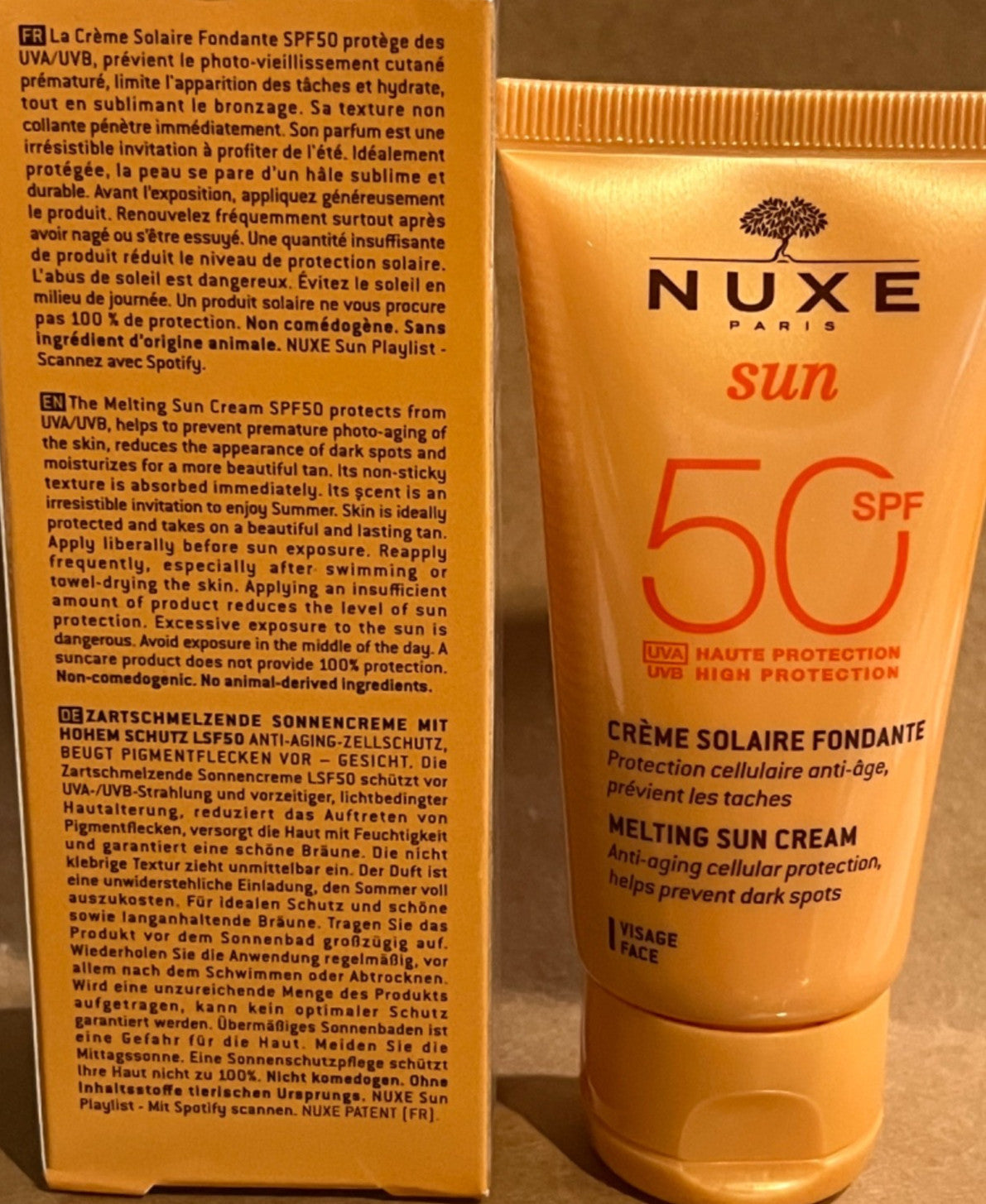 High Protection SPF50 Face Sunscreen Cream - 50ml, Hydrating & Anti-Aging