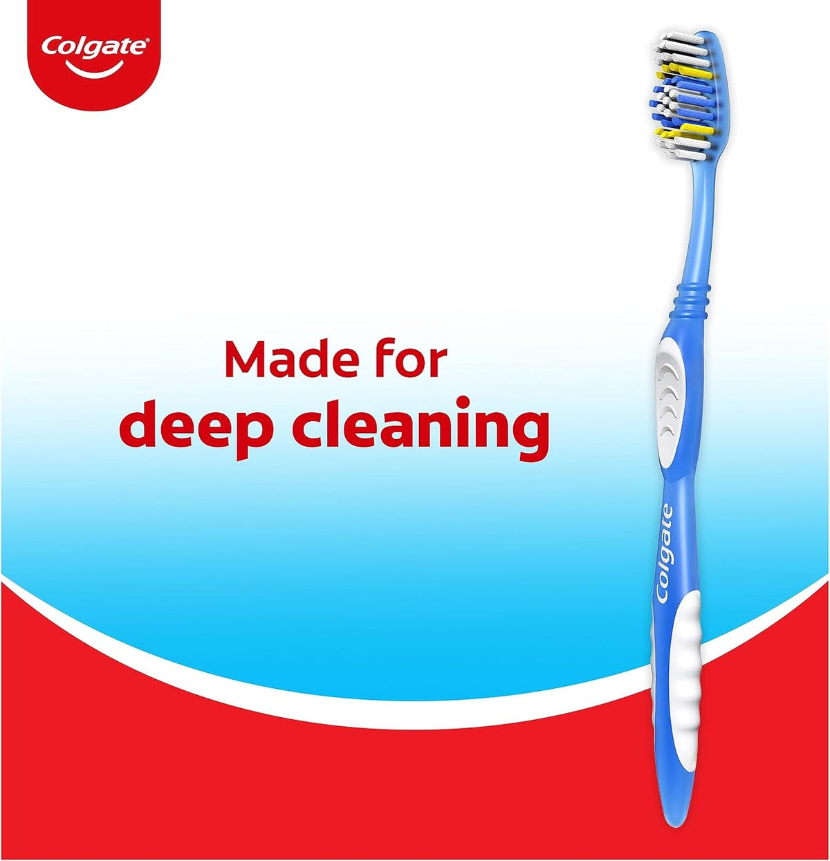 Adult Soft Bristle Toothbrushes 6-Pack - Easy Grip, Deep Cleaning