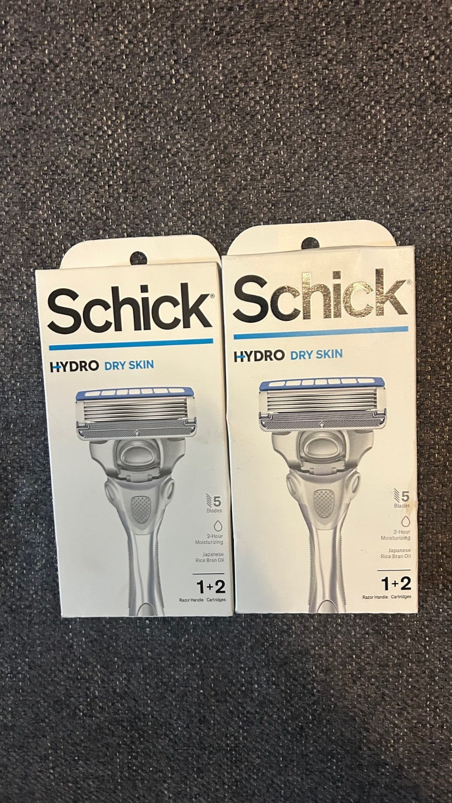 Men's Shaving Razor Set with Handle and 2 Cartridges - Dry Skin Care