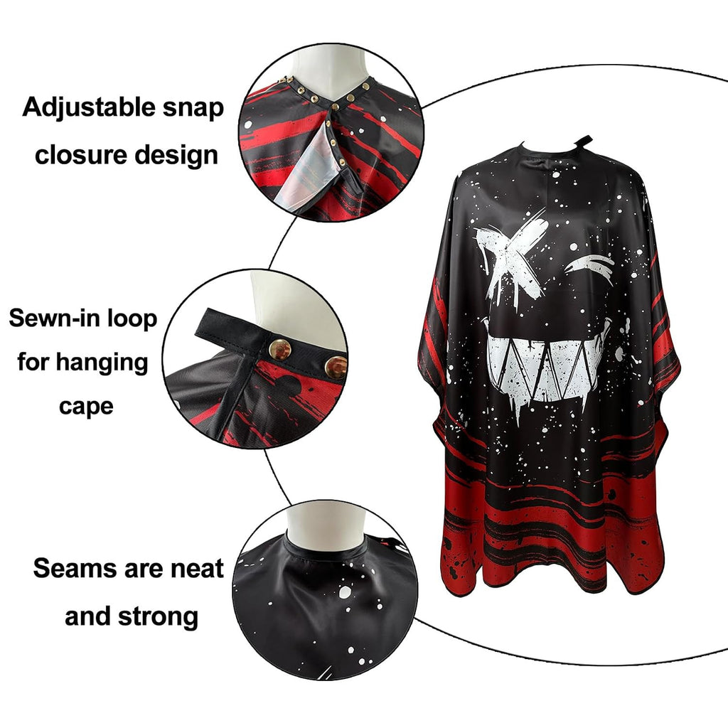 Professional Barber Hair Cutting Cape with Adjustable Snaps Waterproof & Anti-Static