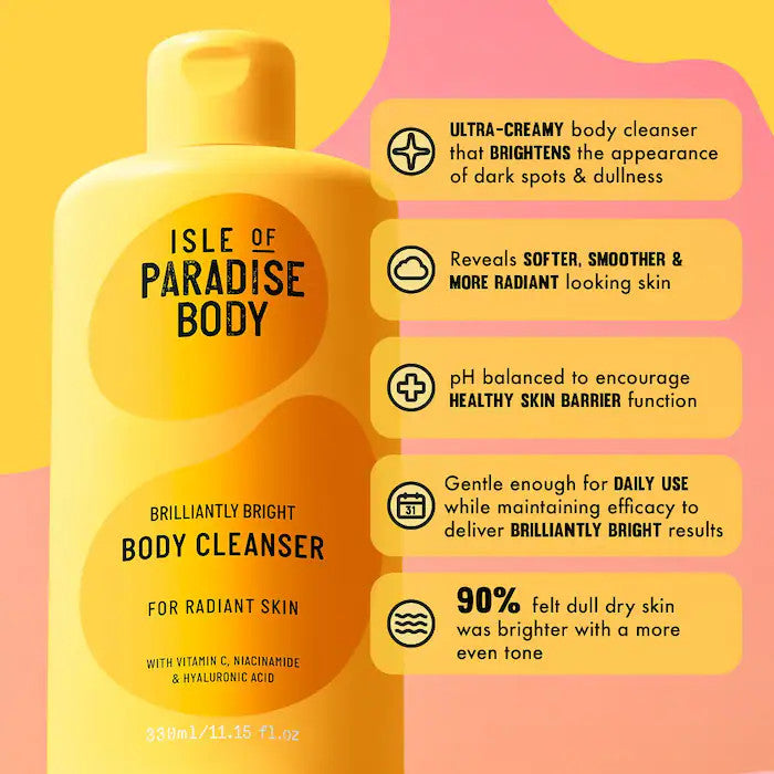 Brightening Body Polish Set - Exfoliating Cleanser & Moisturizer Trio